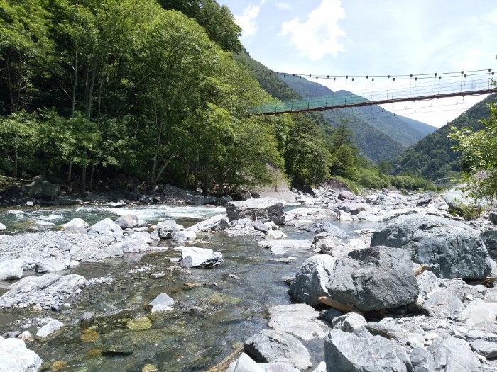 野呂川  広河原山荘前