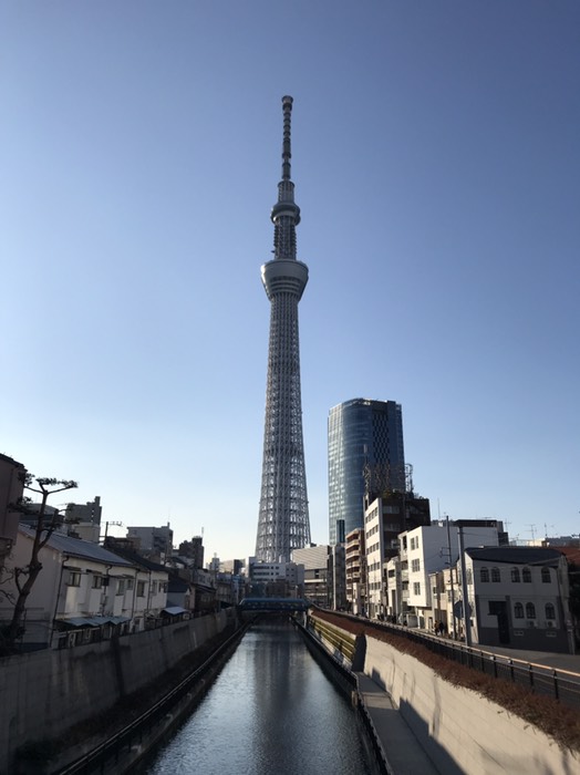 十間橋からのスカイツリー