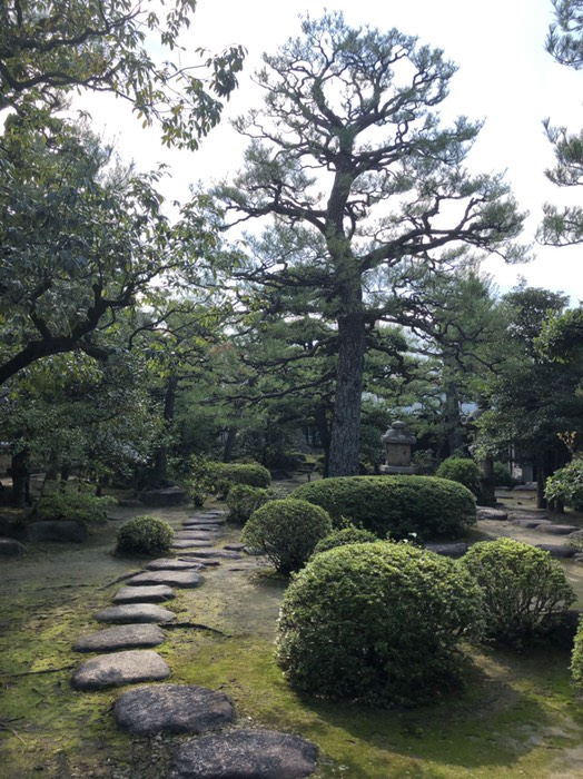 庭　縁側にて