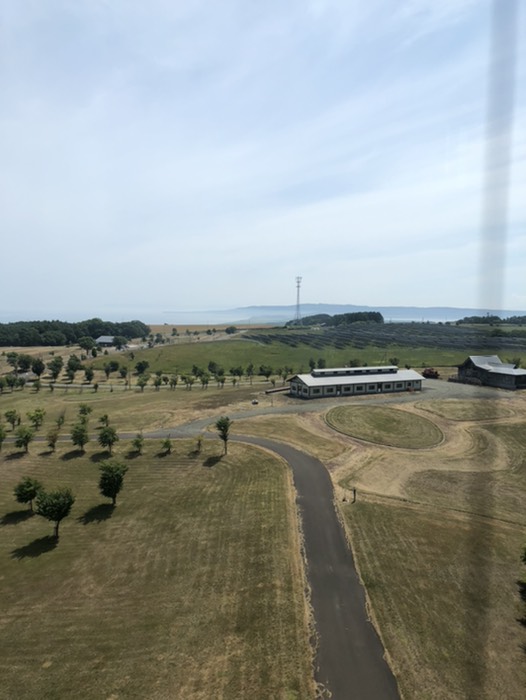 常呂町『百年記念展望塔』にて。