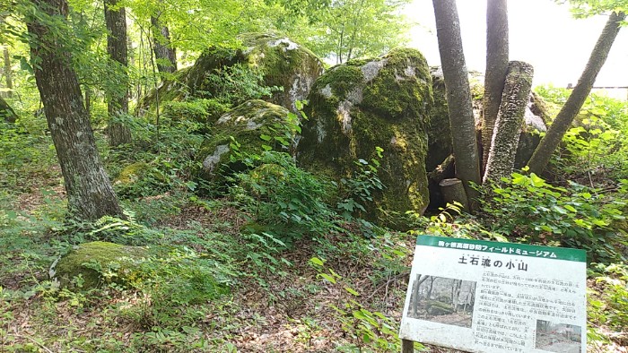 土石流の小山