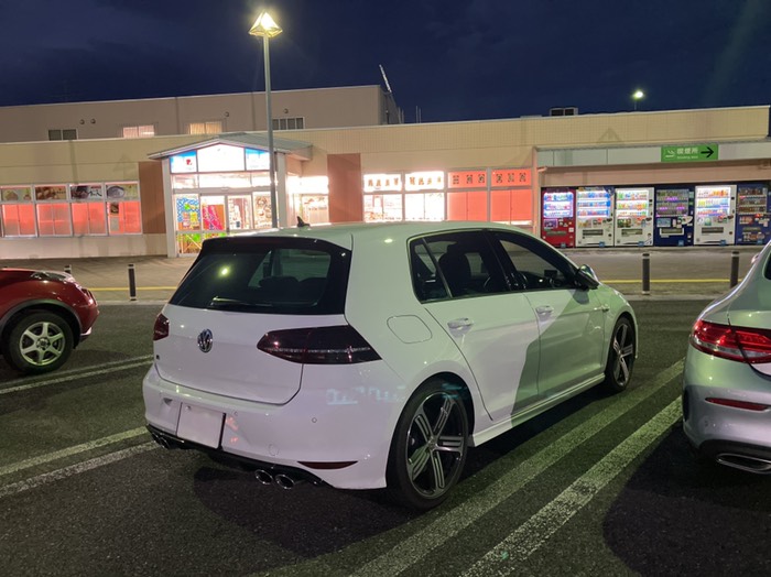 ここから運転しました