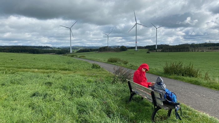 Vesperpause bei Wind und Kälte 