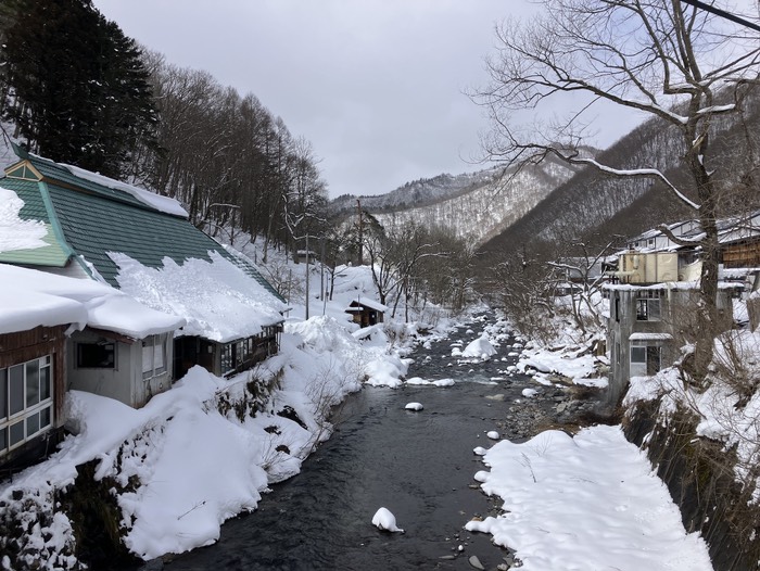 橋を渡る(西)