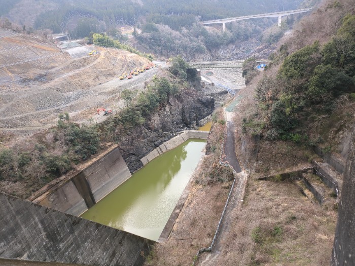 丸山ダム 工事現場