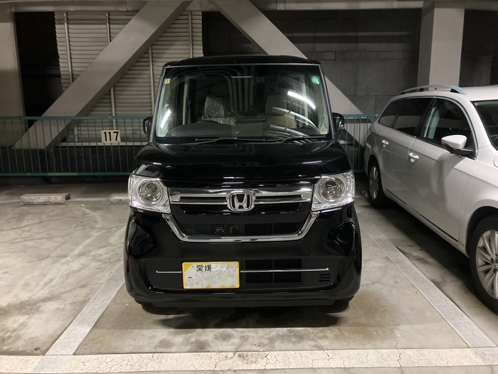 提携駐車場にとめました