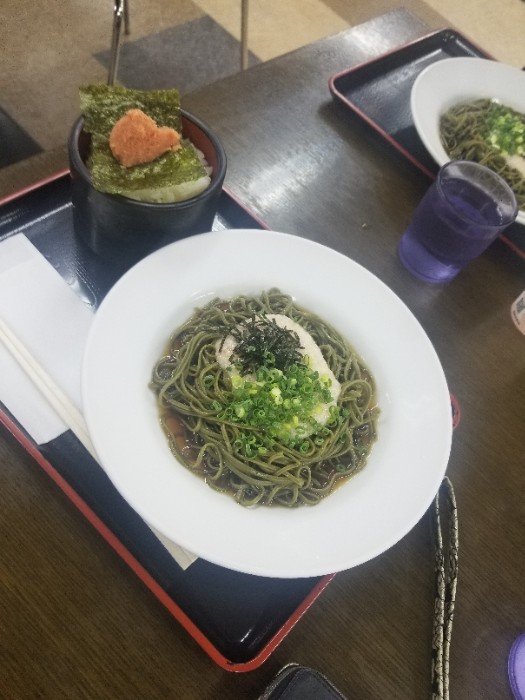 八女茶そば＋明太ご飯