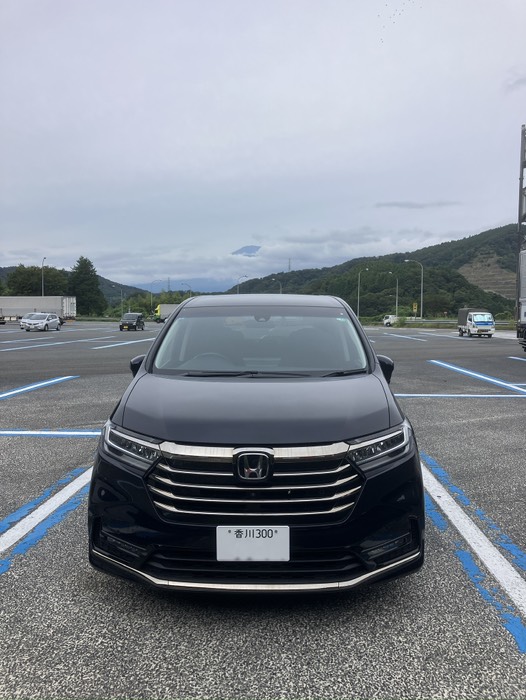 富士山の頭見えた🗻