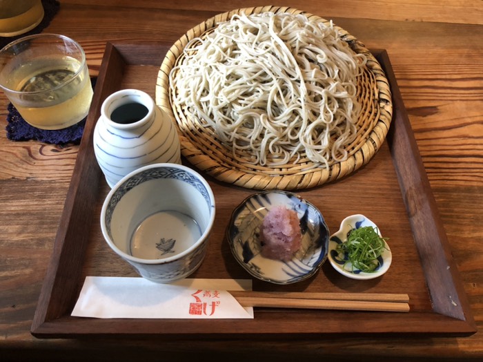 ざる蕎麦を堪能