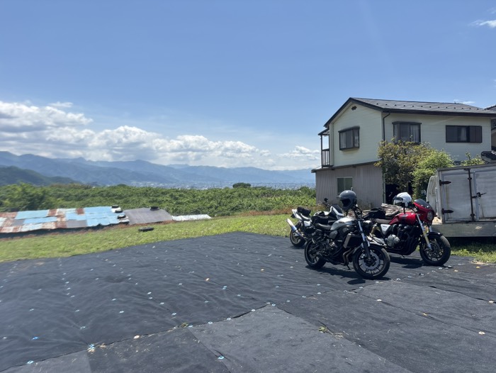 花藤到着🏍️