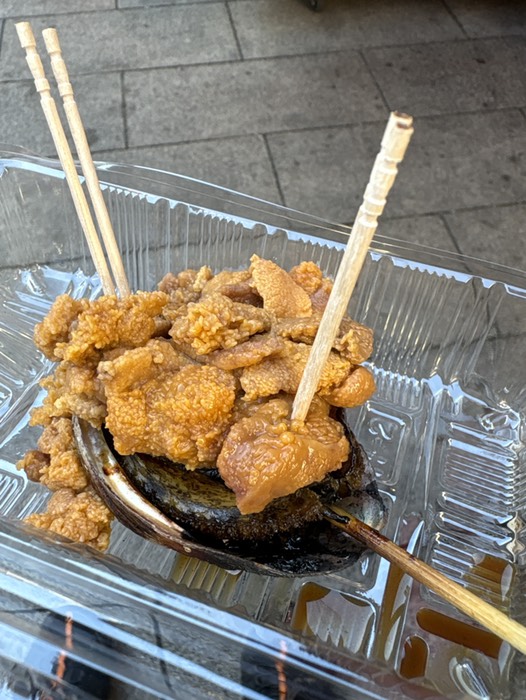 あわびウニ乗せ