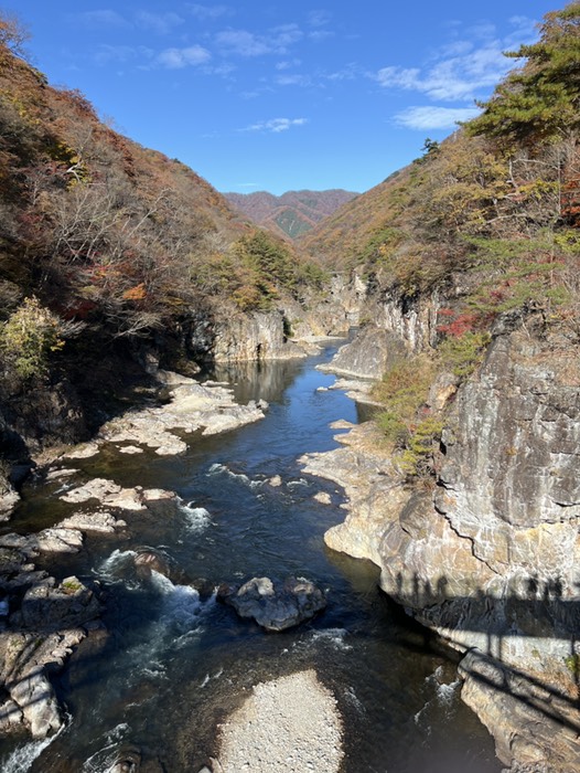 橋からの鬼怒川