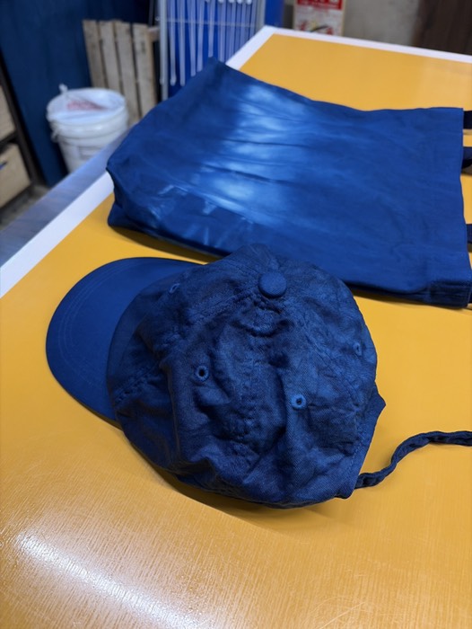 柄ありに染めた