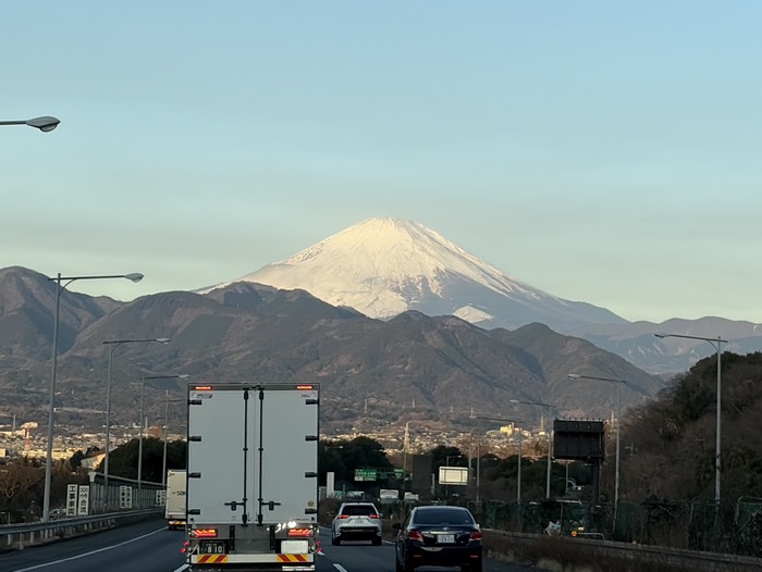 富士山よく見えました