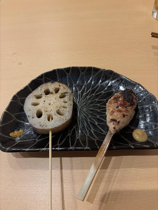 レンコンとつくね