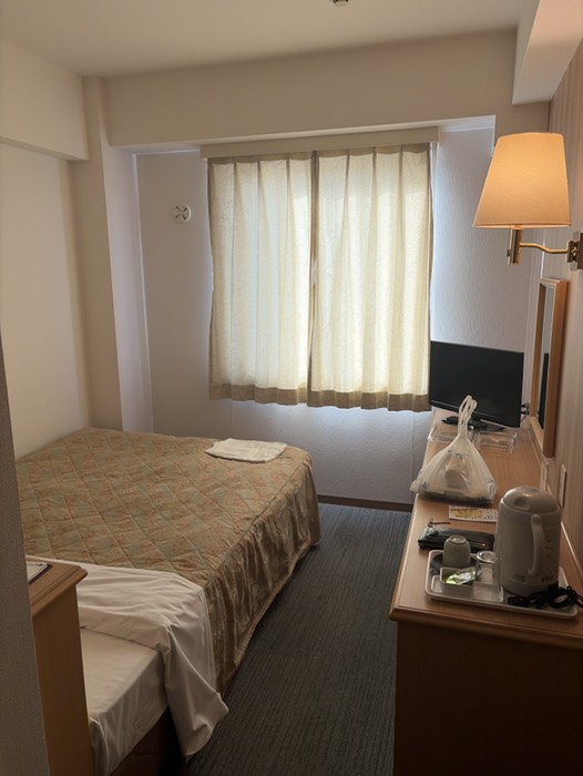 長時間の運転の疲れがまだとれてないのでもう一泊