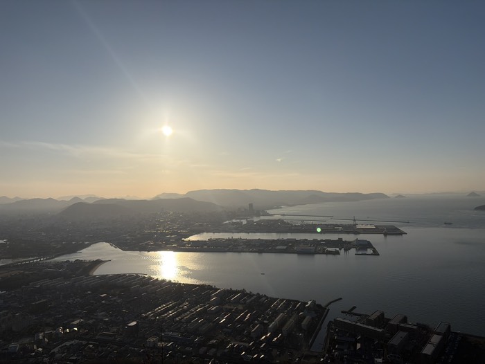 いい感じの夕日が撮れそう！！期待大