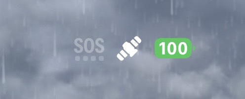 圏外ではなく衛星モード！？