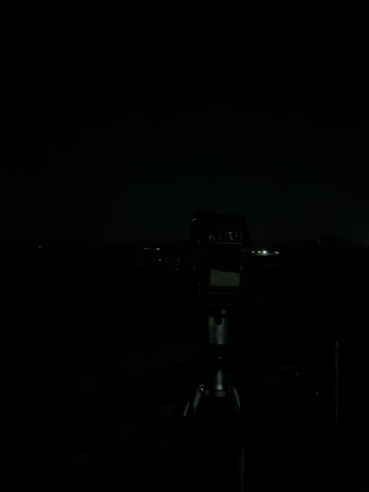 星の軌跡撮影中(千鳥ヶ浜)