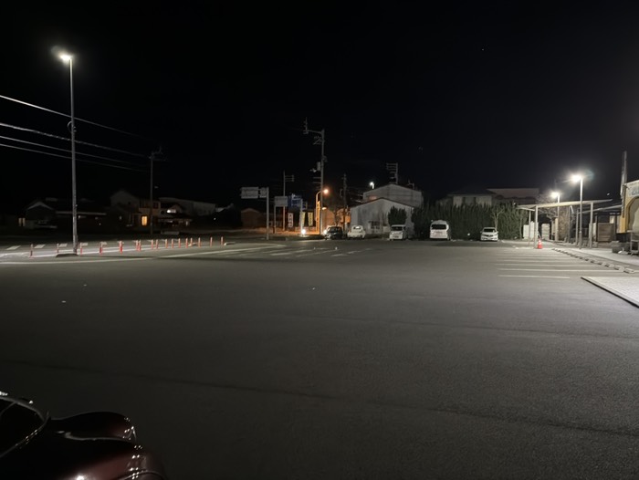 今日の車中泊場所！