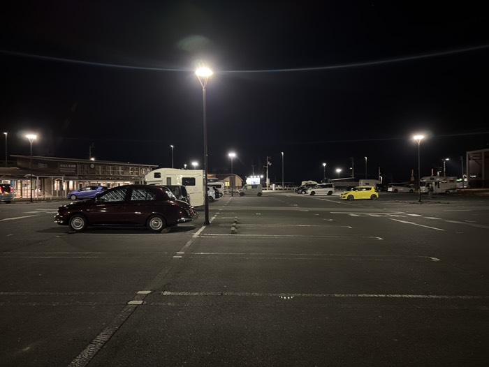 今日の車中泊場所