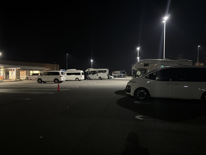 今日の車中泊場所