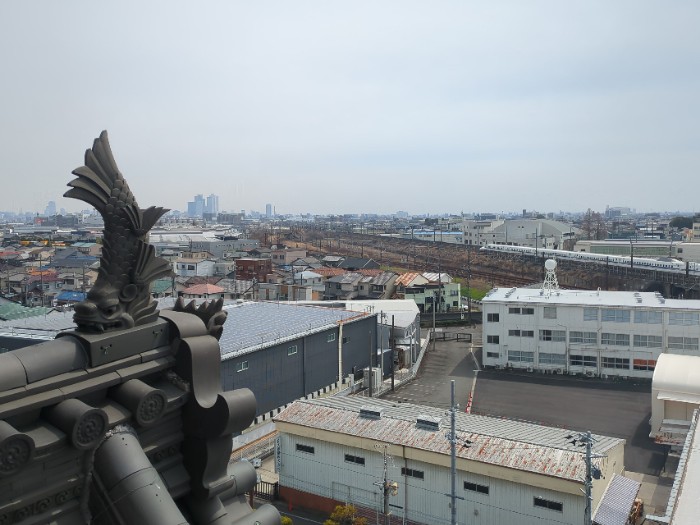 清洲城天守より